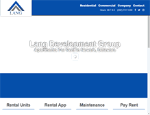 Tablet Screenshot of langdevelopmentgroup.com